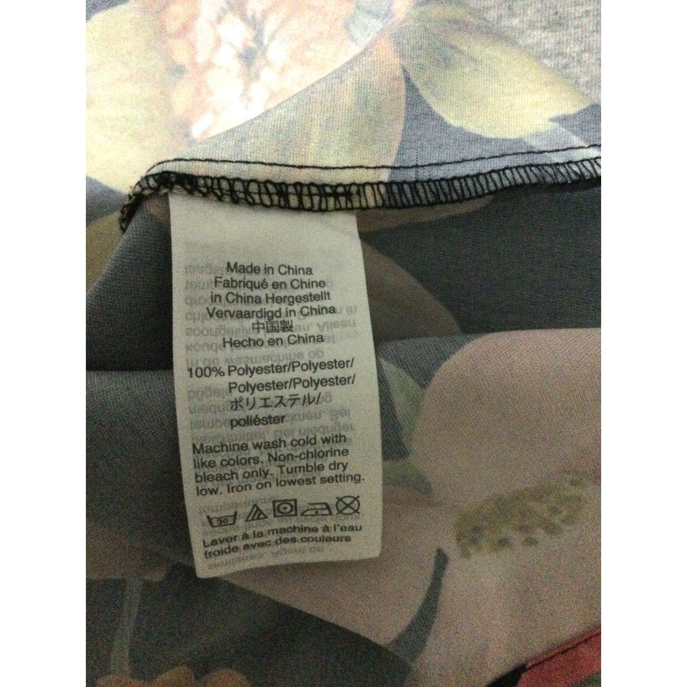 J Crew sz M blouse top multicolor floral polyester - Picture 8 of 11
